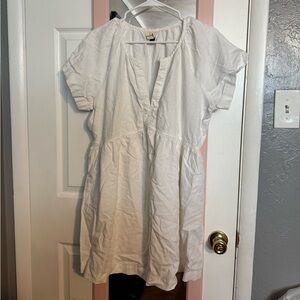 Universal Thread White Short Sleeve Dress